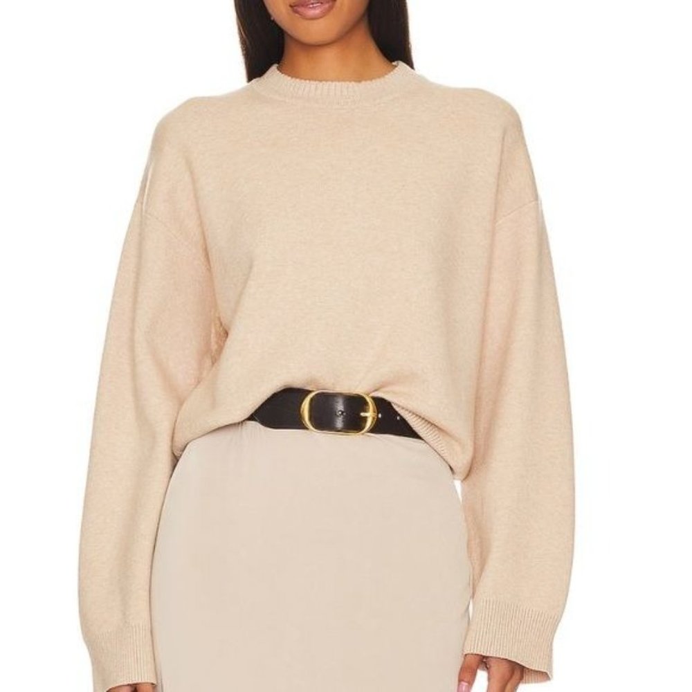 Lovers Friends Becky Sweater Oatmeal Size Small